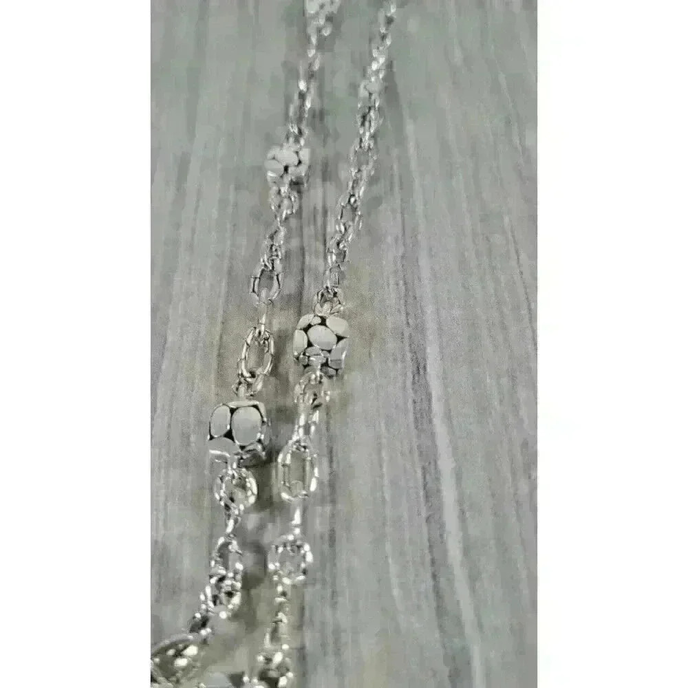 John Hardy Sterling Silver Heritage Kali Station Necklace 45" - Picture 8 of 15